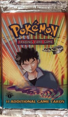 Pokemon Gym Heroes 1st Edition Booster Pack - Brock Artwork